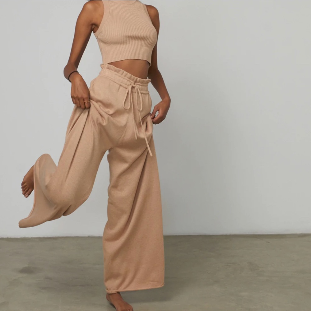 Lunya Cozy Cotton Silk Relaxed Pant, XL